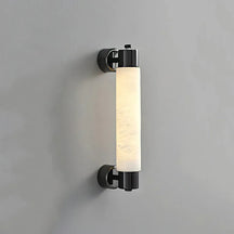 Tube Alabaster Wall Lamp | Modern Minimalist Cylinder Wall Sconce - View 8
