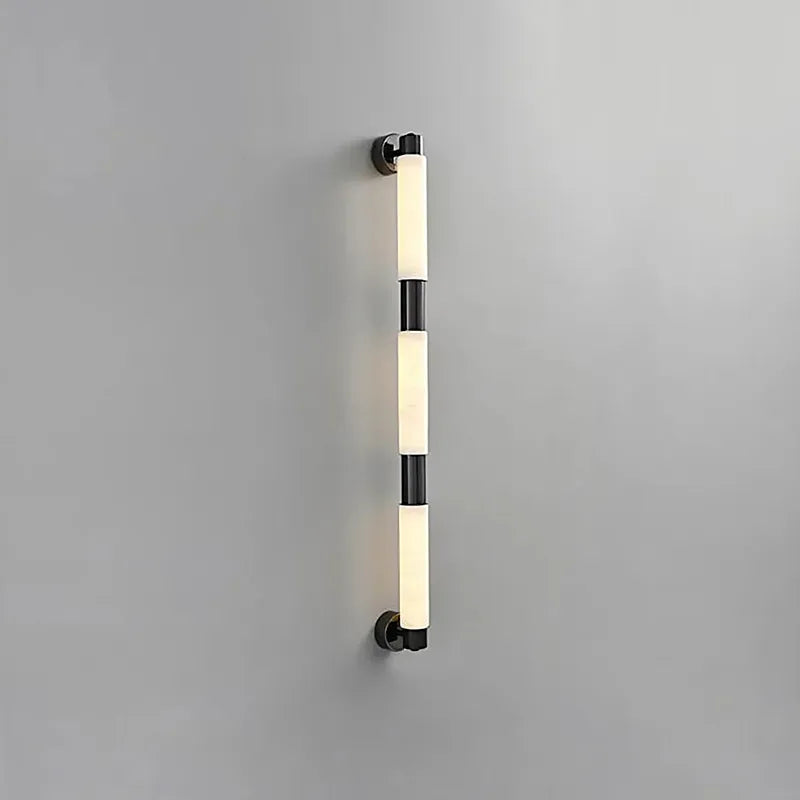 Tube Alabaster Wall Lamp | Modern Minimalist Cylinder Wall Sconce - View 10