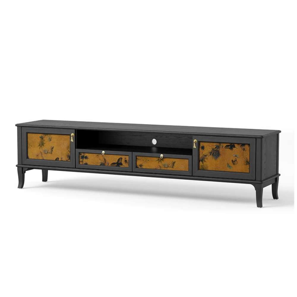 solid wood tv stand