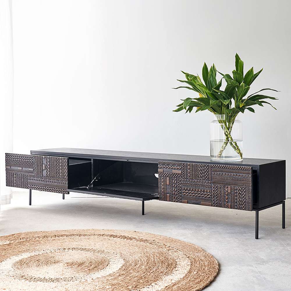 solid wood tv stand