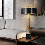 lamp with marble shade