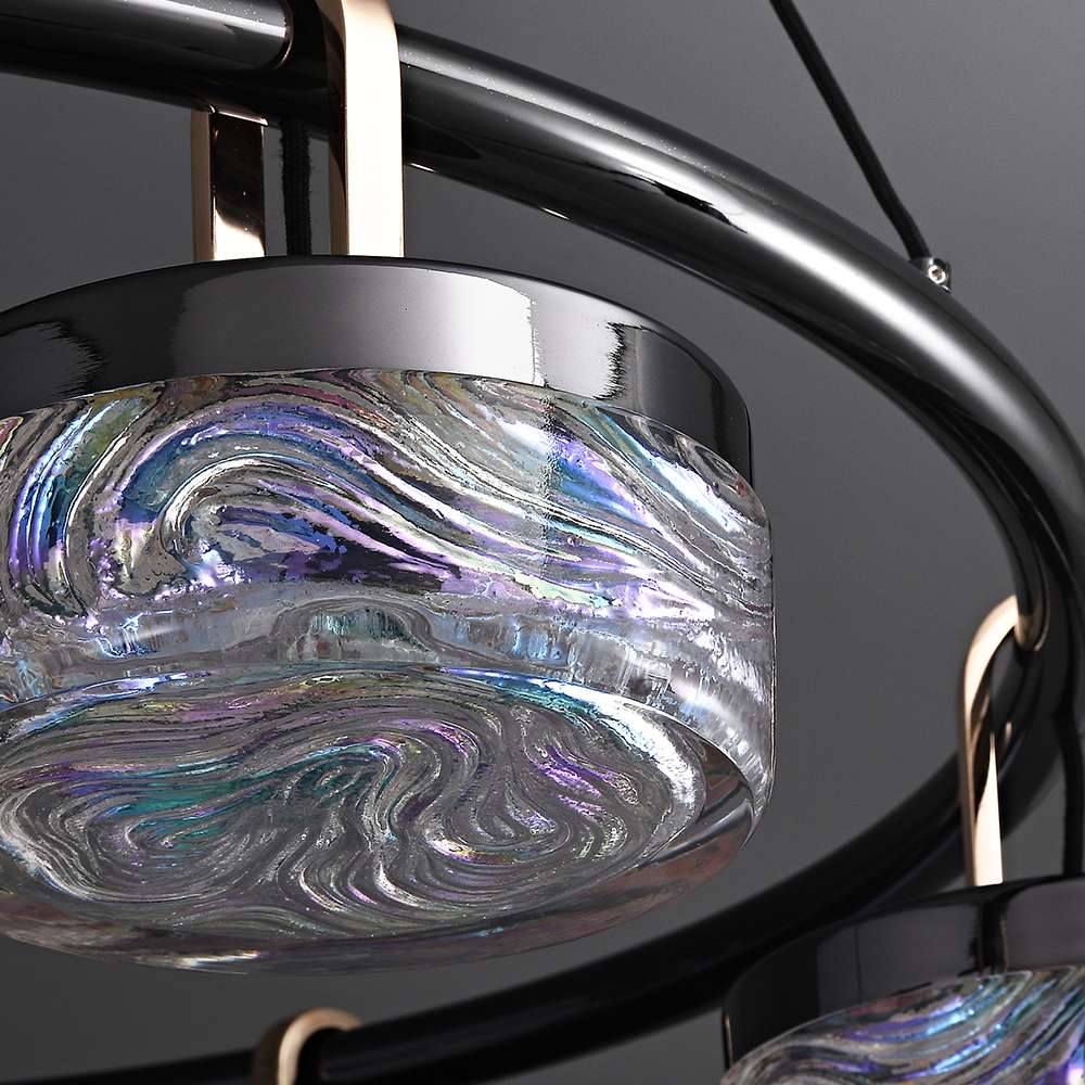 stylish black and gold lighting
