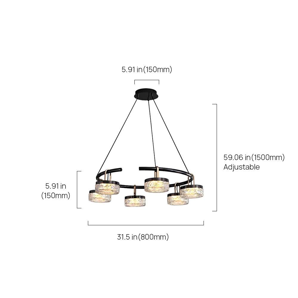 modern gold chandelier