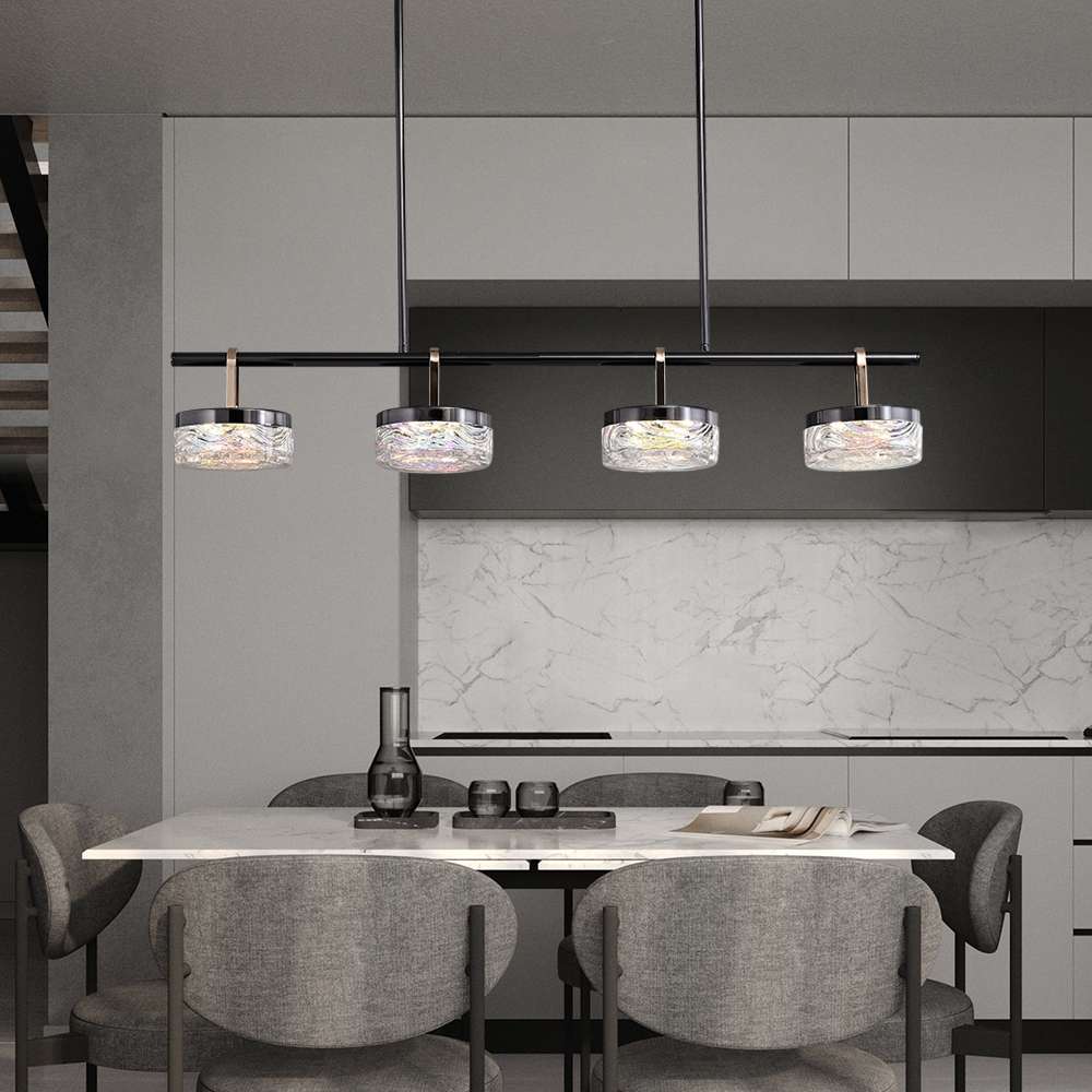 black and gold pendant light
