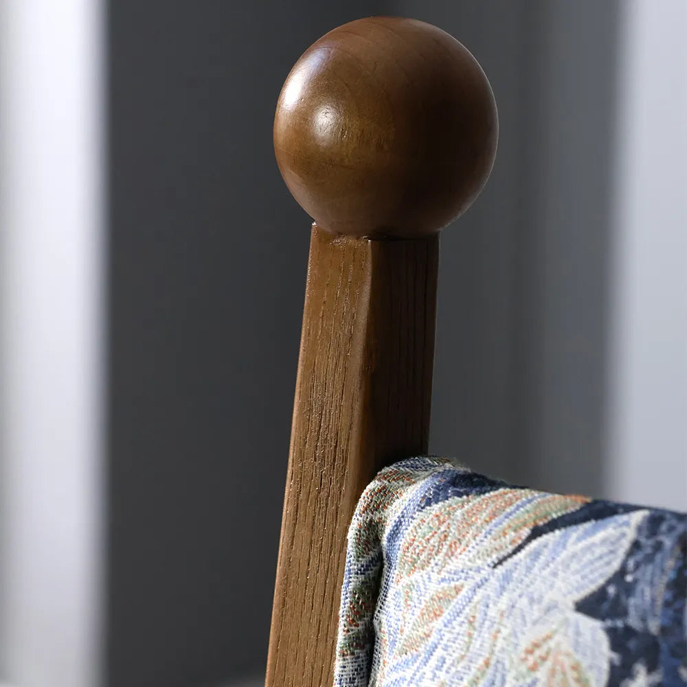 Ash Wood Furniture – Fabric Texture & Upholstered Dining Room Chairs for Elegance - View 12