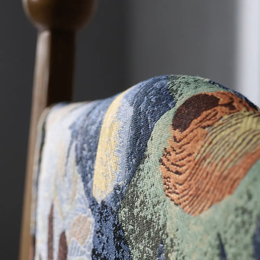 Ash Wood Furniture – Fabric Texture & Upholstered Dining Room Chairs for Elegance - View 11
