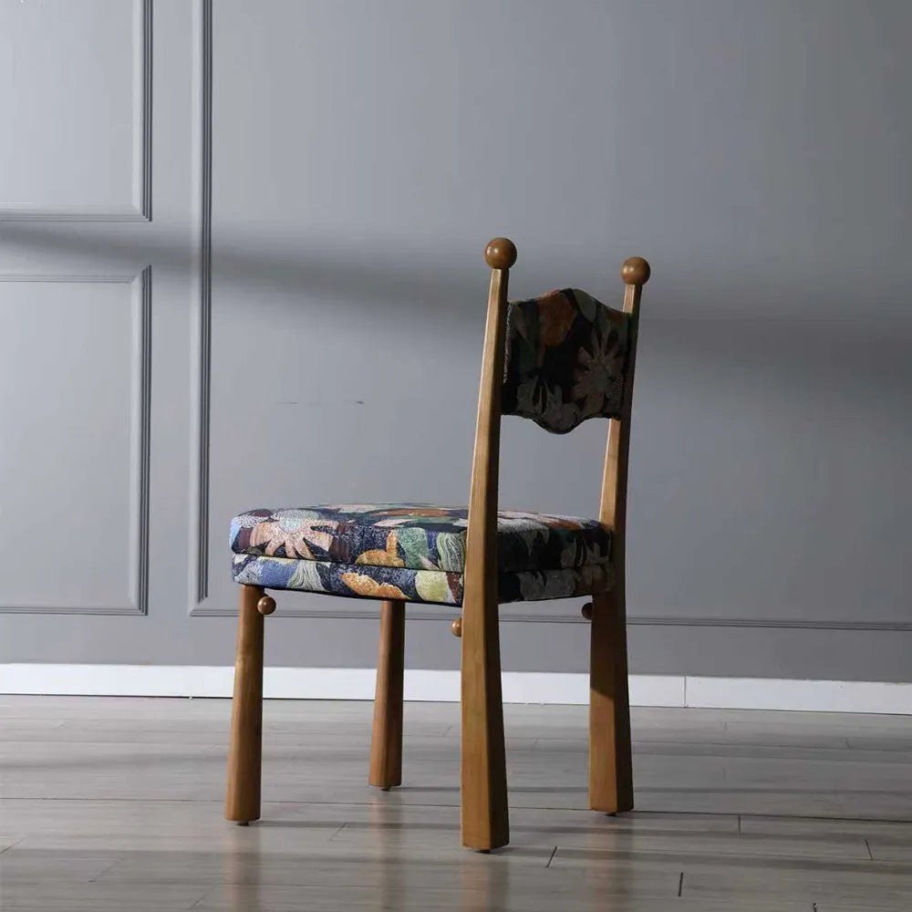 Ash Wood Furniture – Fabric Texture & Upholstered Dining Room Chairs for Elegance - View 14
