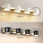 led gold bathroom vanity light