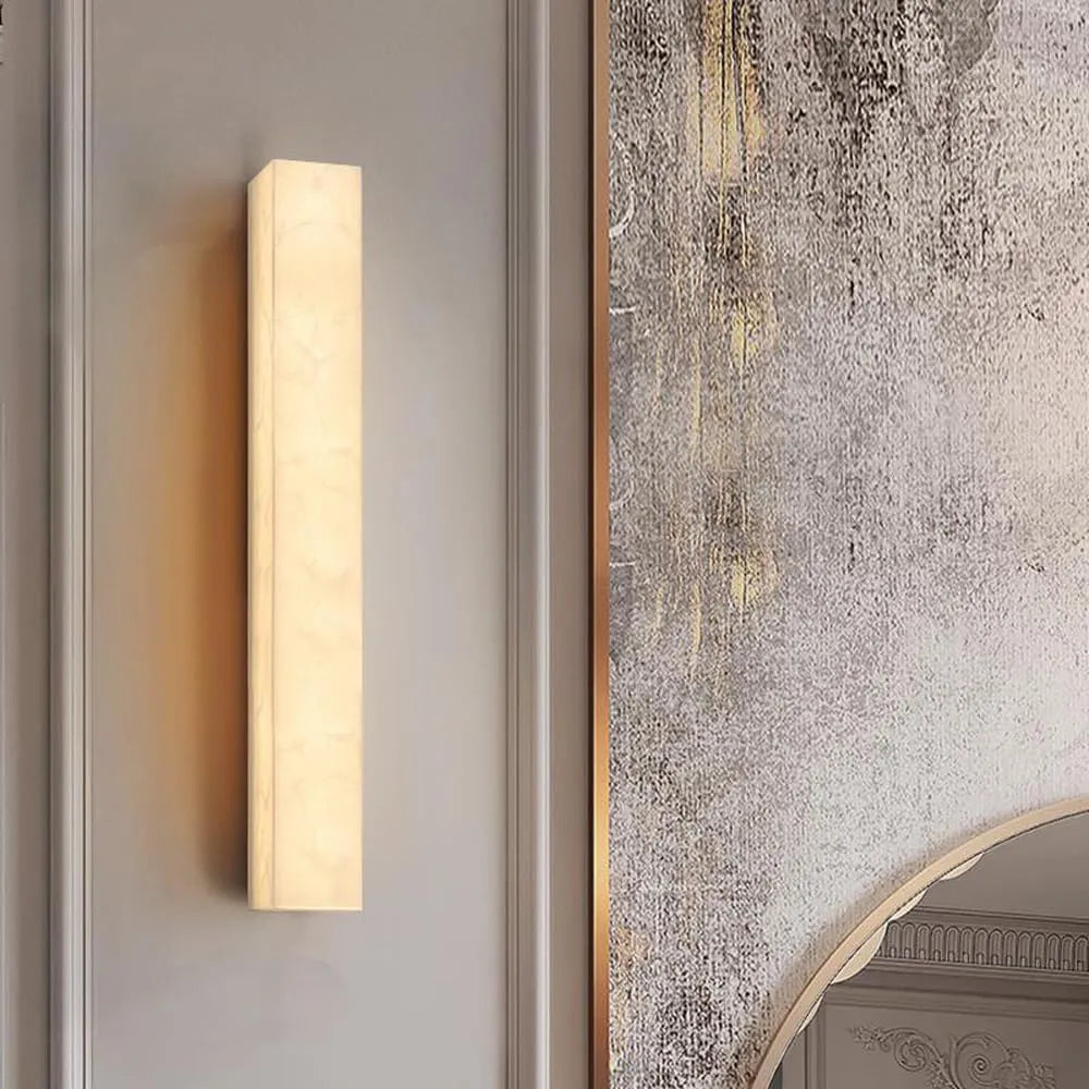 Vectis Alabaster Wall Sconce | Natural Stone Wall Lighting Feature - View 4
