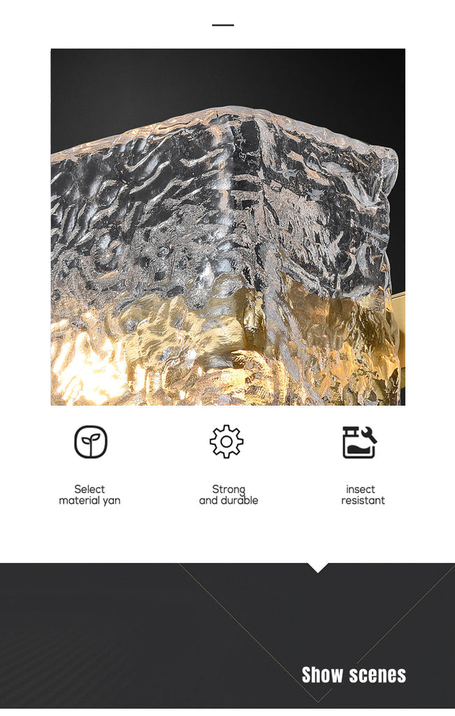 modern textured glass table lamp