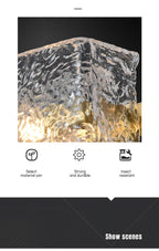 modern textured glass table lamp
