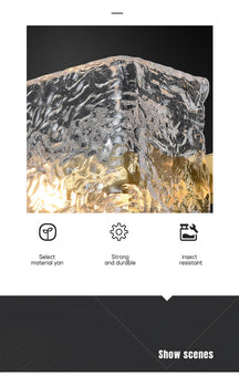 modern textured glass table lamp