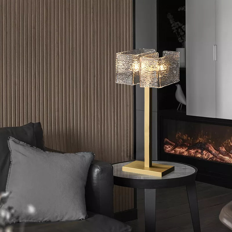 glass bedside table lamp