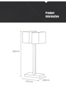 lampshade bedside table lamp
