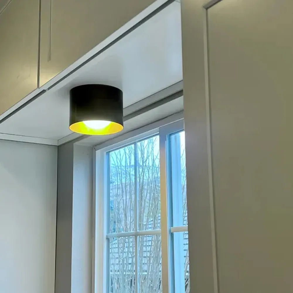 Vintage Brass Ceiling Spotlight, Simple Milky Glass Shade - View 10