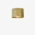 Vintage Brass Ceiling Spotlight, Simple Milky Glass Shade - View 11