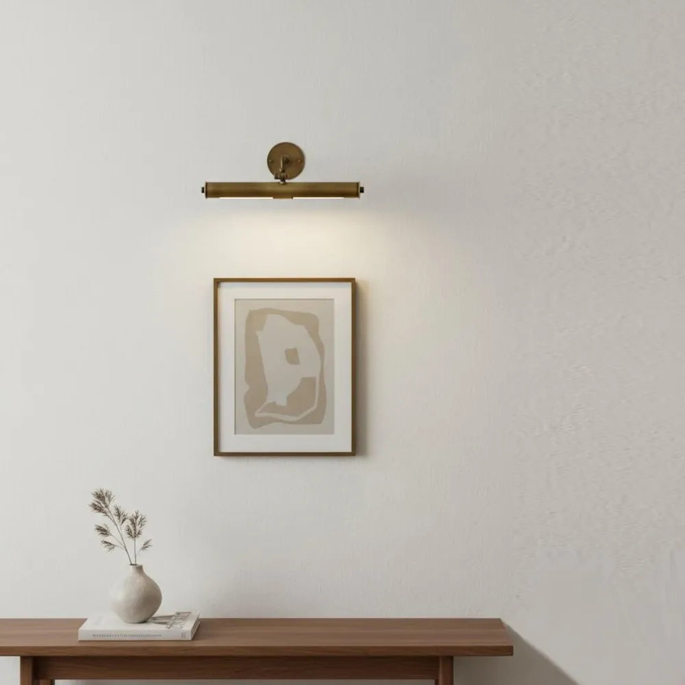 Vintage Brass Painting Lamp, Modern Art Wall Light for Home Decor - View 4