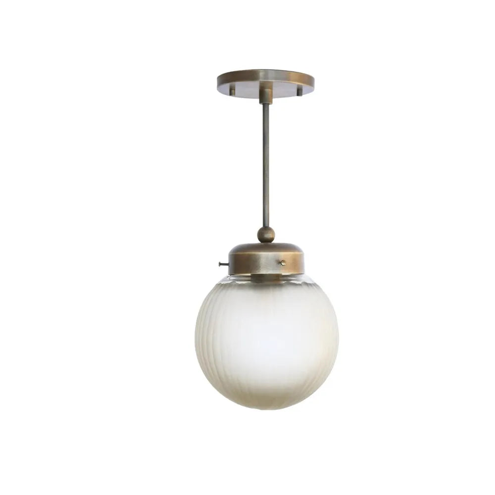 Vintage Brass Pendant Chandelier – Classic Kitchen Island Lighting