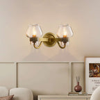 industrial glass wall lamp