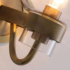 clear shade bathroom sconce