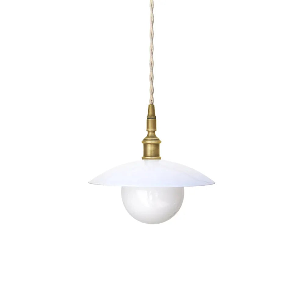 Vintage Glass Pendant Light – Industrial Kitchen Island Table Pendant Lamp