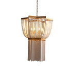 beaded tassel boho chandelier