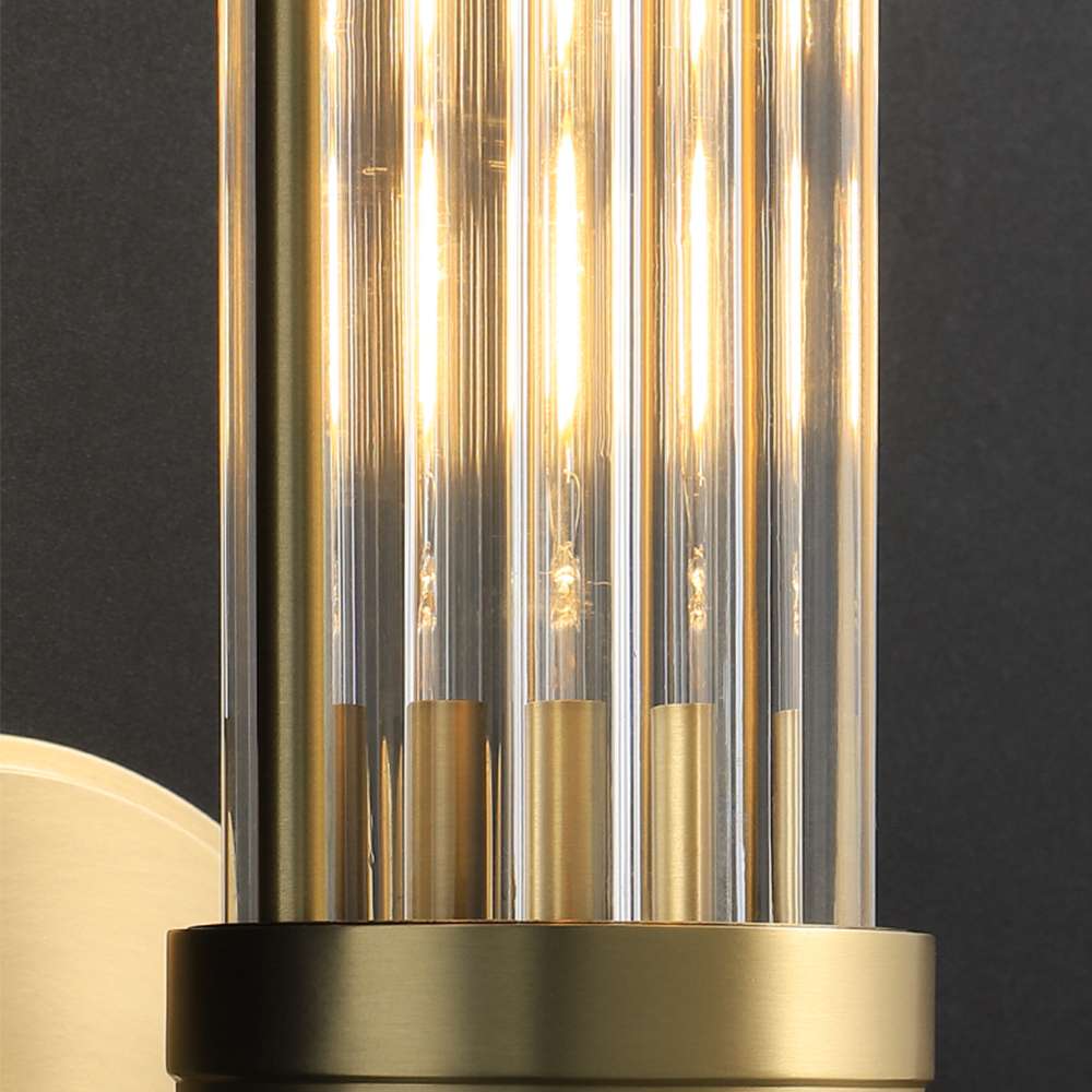 brushed nickel wall sconce