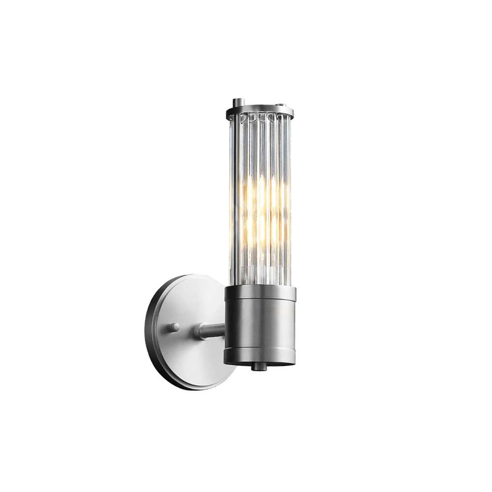 Allen Bathroom Clear Glass Wall Sconces