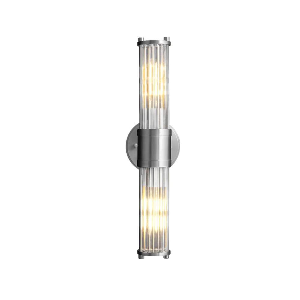 Allen Bathroom Clear Glass Wall Sconces