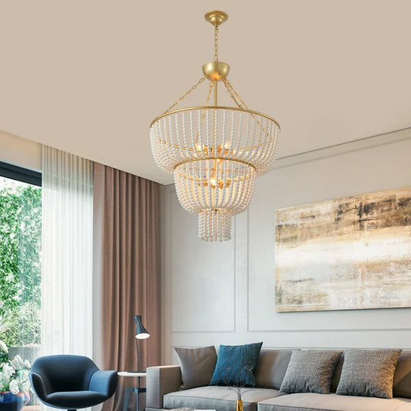 beaded chandelier