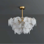 gold tiered chandelier