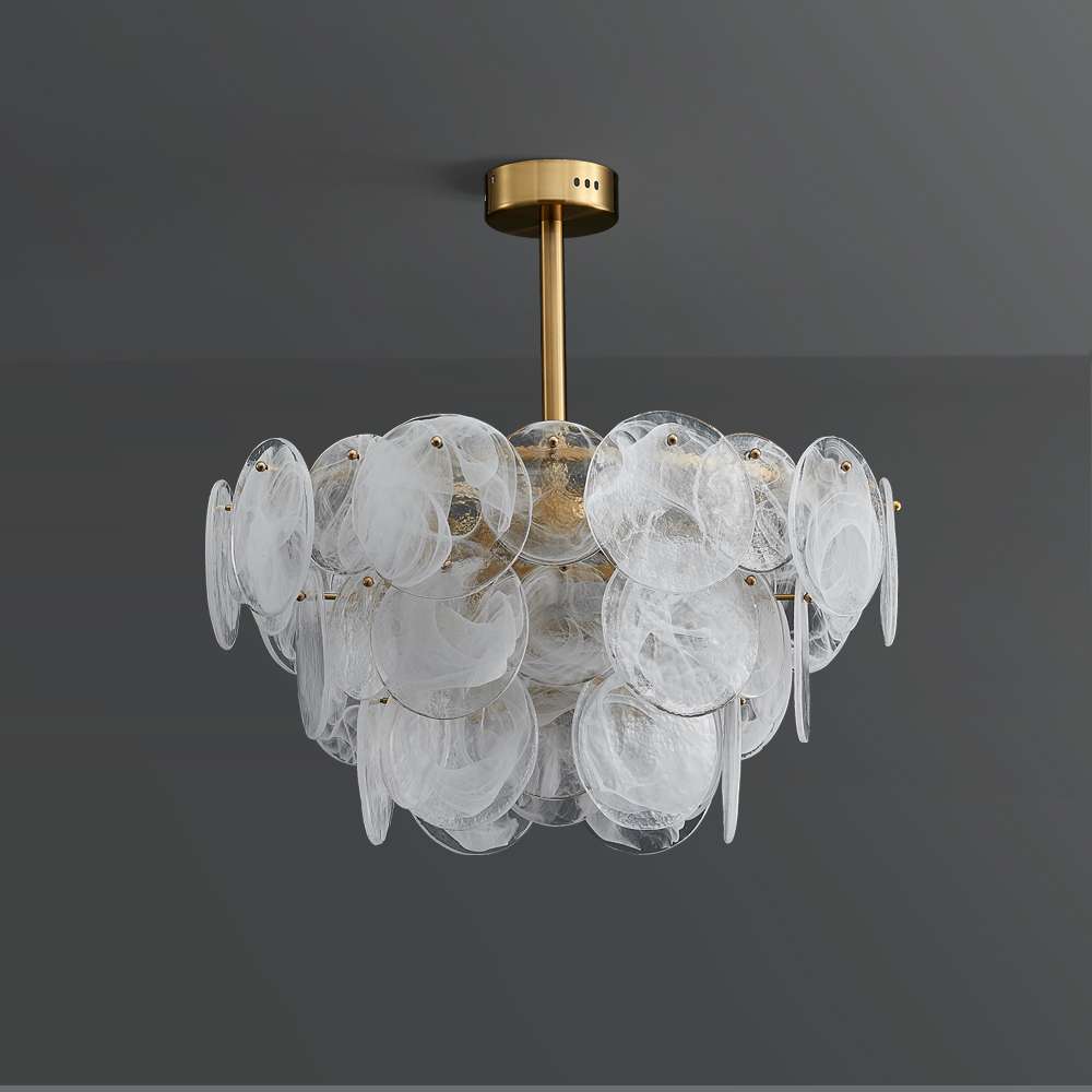 gold tiered chandelier