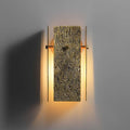 texture vouvray sconce brass circular backplate