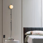 white glass wall sconce