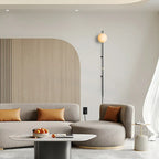 white globe glass shade sconce