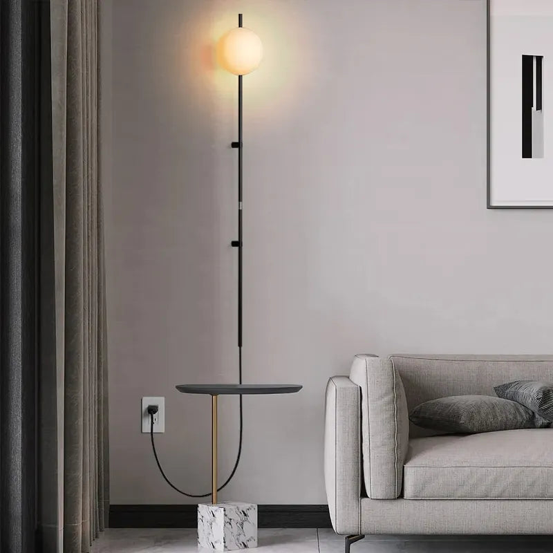 glass shade wall sconce
