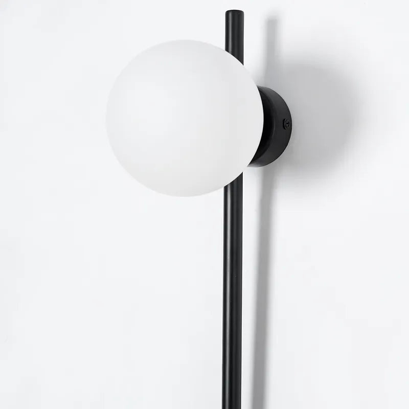 contemporary globe sconce