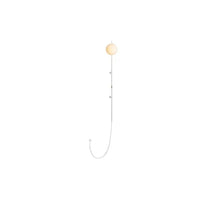 white globe sconce
