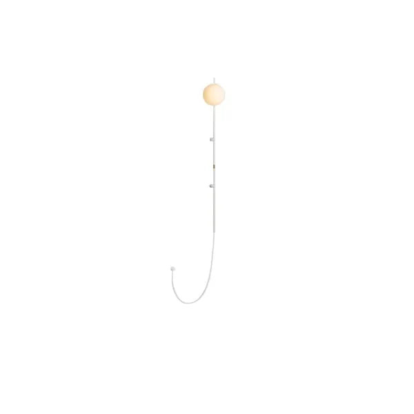 white globe sconce