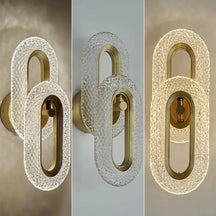 clear shade modern wall sconce