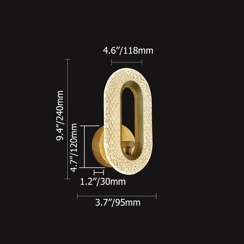 led ring wall sconce