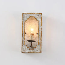 rustic candle wall lights
