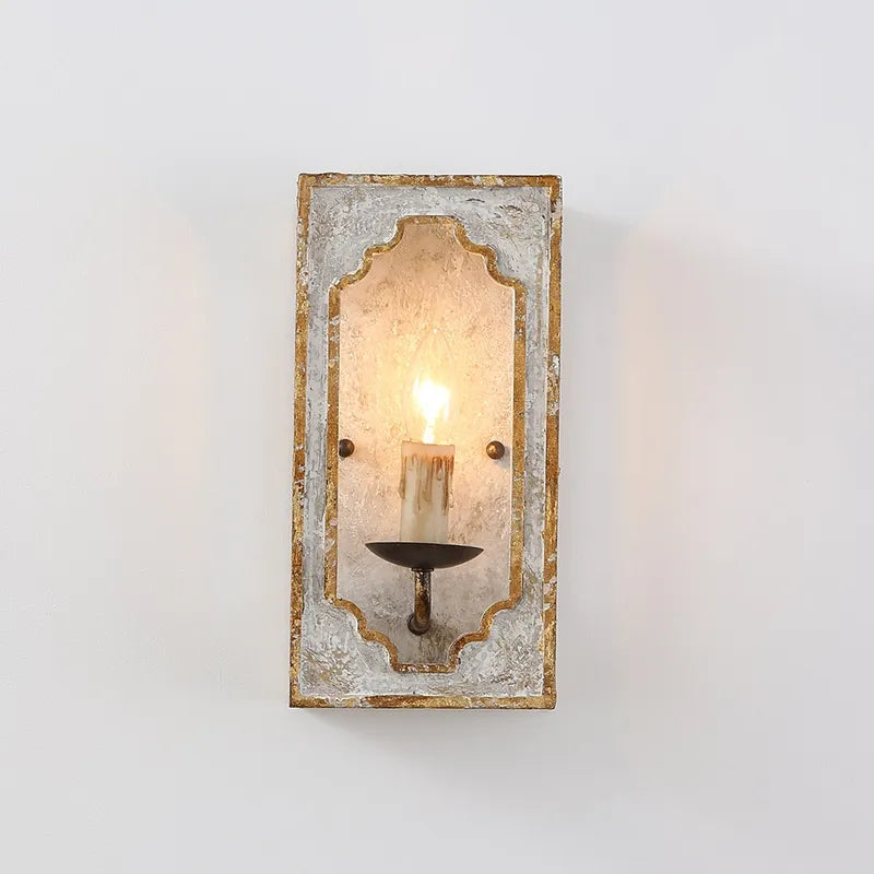 rustic candle wall lights