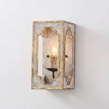 rustic cube sconces