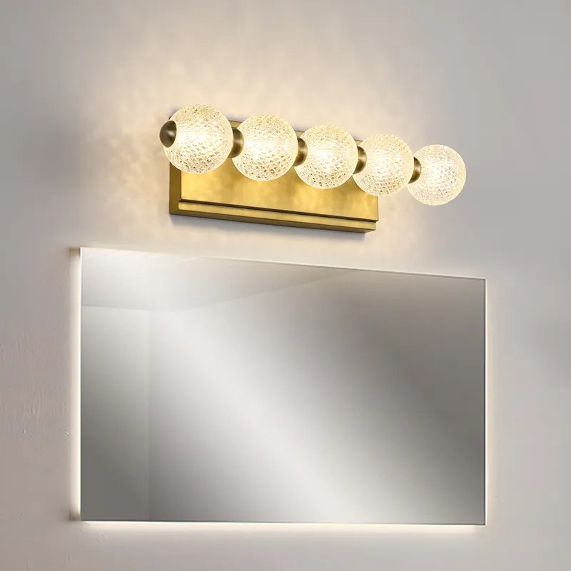 acrylic 5-light vanity lighting