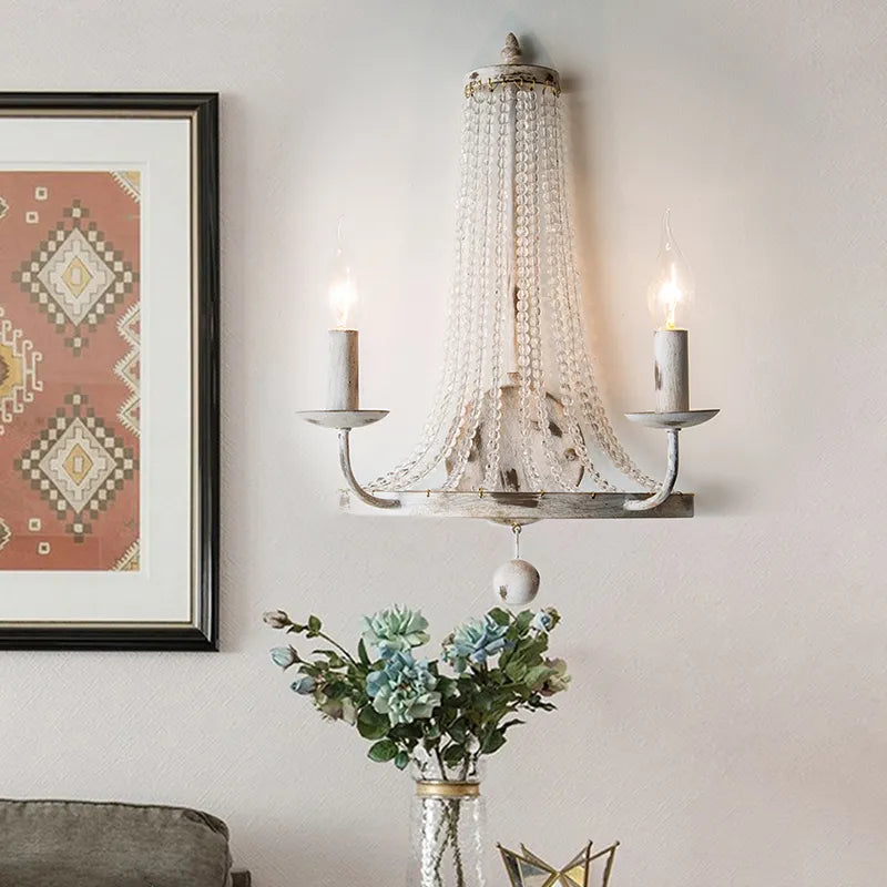 rustic candle wall sconces