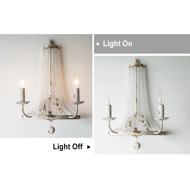 beaded wall sconces