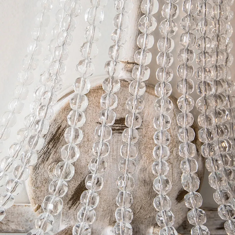 rustic beaded wall sconces