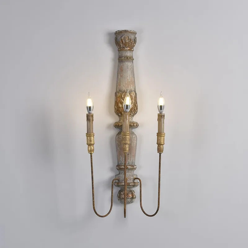 french wood sconces