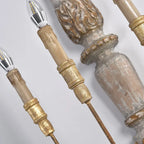 vintage 3-light sconces